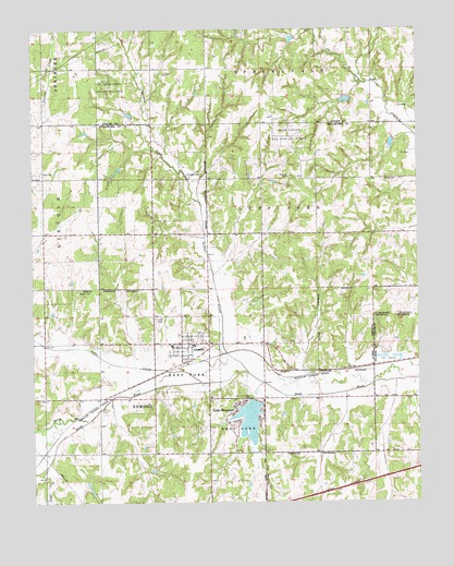 Arcadia, OK USGS Topographic Map