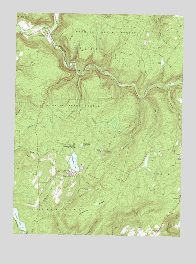 Eagles Mere, PA USGS Topographic Map