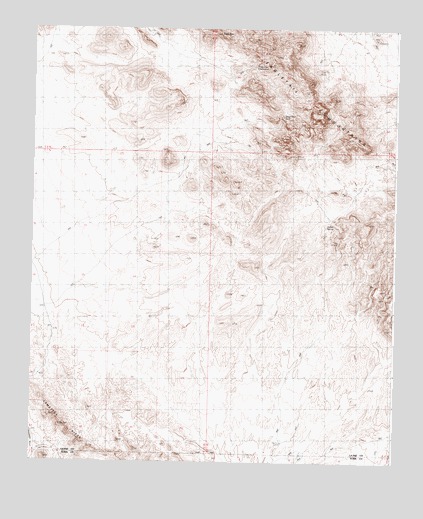 Eagletail Mountains West, AZ USGS Topographic Map