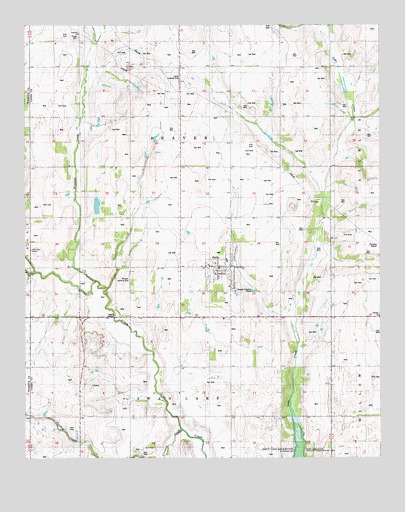 Eakly, OK USGS Topographic Map