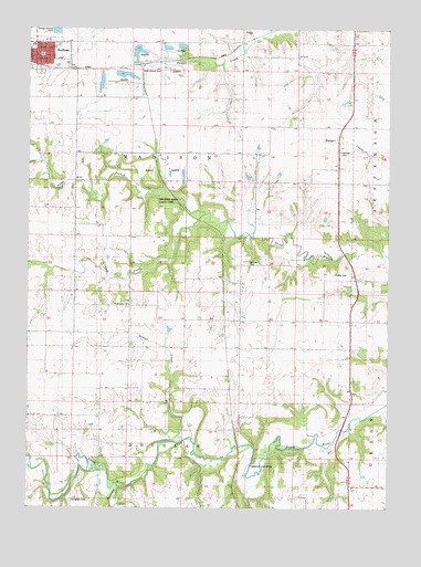 Earlham East, IA USGS Topographic Map