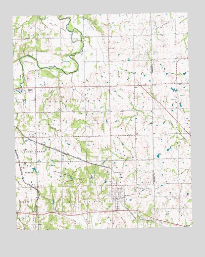 Earlsboro, OK USGS Topographic Map