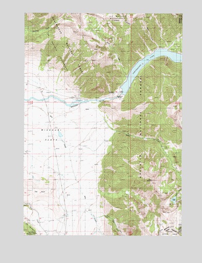 Earthquake Lake, MT USGS Topographic Map
