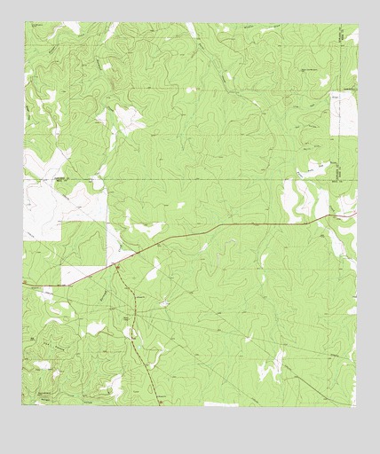 Earwood Creek, TX USGS Topographic Map