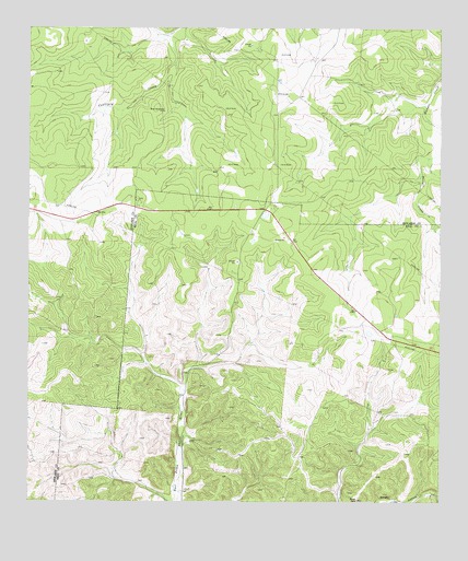 Earwood Creek SW, TX USGS Topographic Map