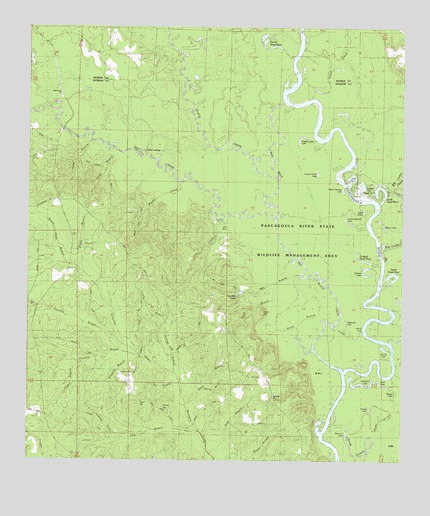 Easen Hill, MS USGS Topographic Map