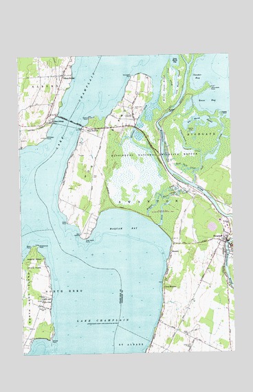 East Alburg, VT USGS Topographic Map