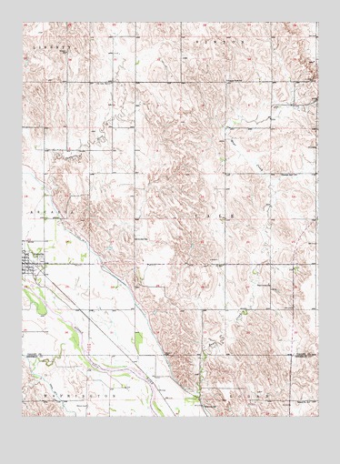 Arcadia East, NE USGS Topographic Map