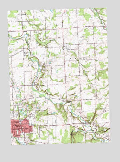 East Aurora, NY USGS Topographic Map
