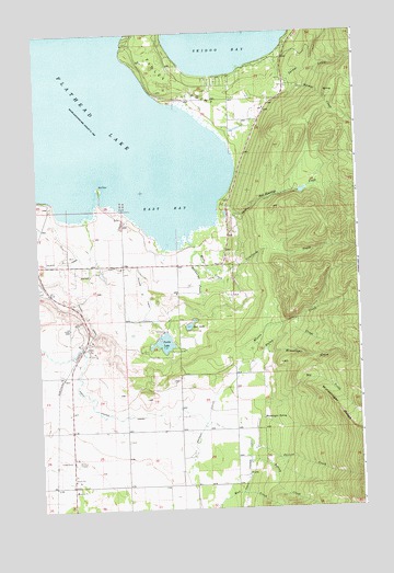 East Bay, MT USGS Topographic Map
