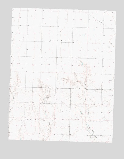 East Bridge Creek North, KS USGS Topographic Map
