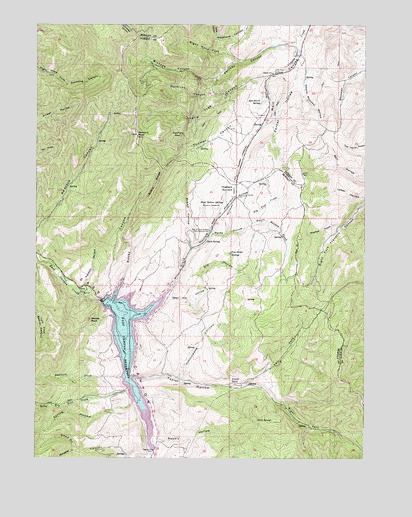 East Canyon Reservoir, UT USGS Topographic Map