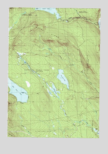 East Carry Pond, ME USGS Topographic Map