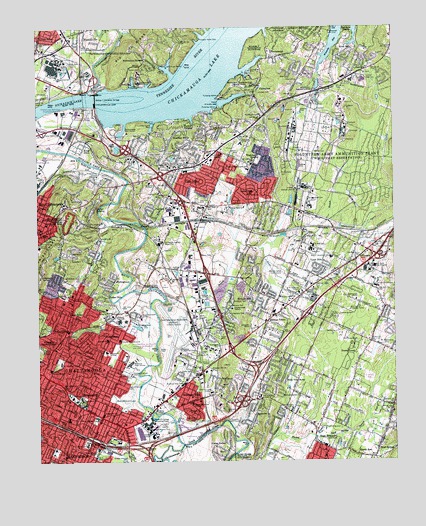 East Chattanooga, TN USGS Topographic Map