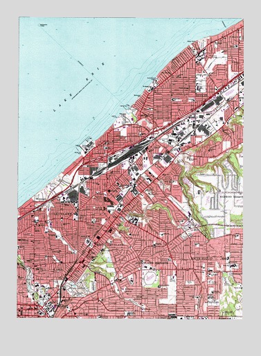 East Cleveland, OH USGS Topographic Map