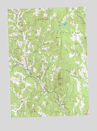 East Corinth, VT USGS Topographic Map