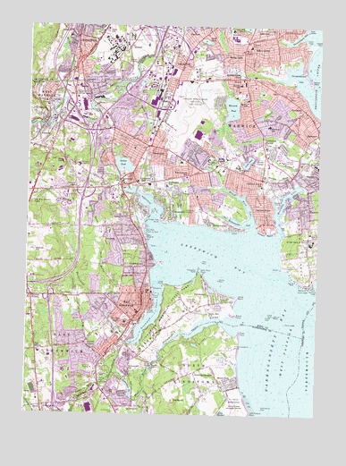 East Greenwich, RI USGS Topographic Map