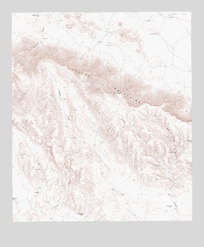 East Hunter Canyon, TX USGS Topographic Map