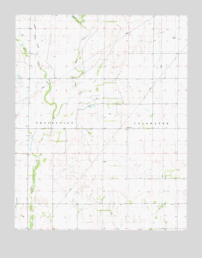 East Kiowa Creek South, KS USGS Topographic Map