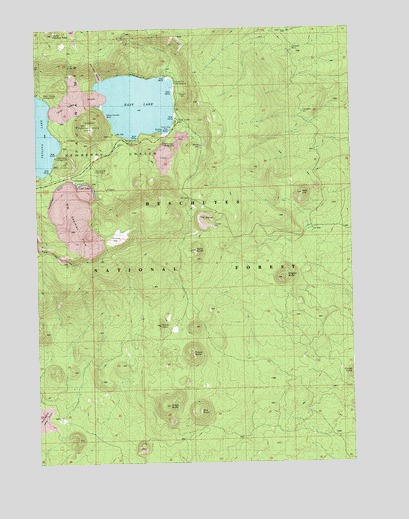East Lake, OR USGS Topographic Map