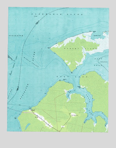 East Lake, NC USGS Topographic Map