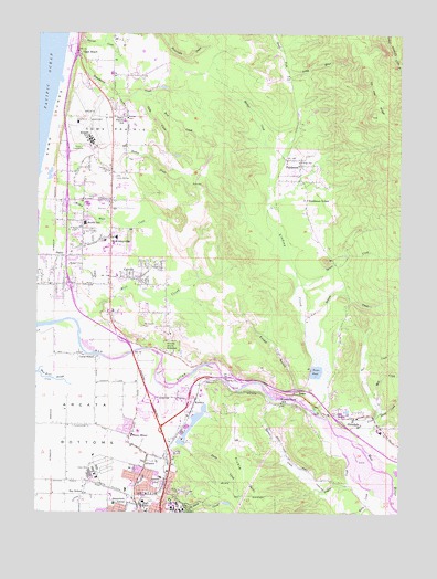 Arcata North, CA USGS Topographic Map