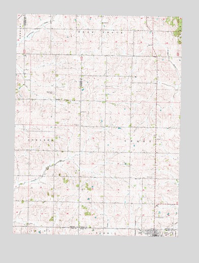 Adair North, IA USGS Topographic Map