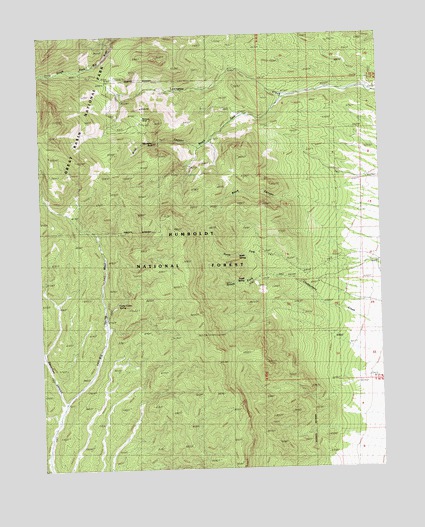 Arch Canyon, NV USGS Topographic Map