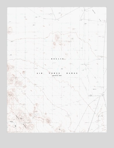 East of Cactus Peak, NV USGS Topographic Map