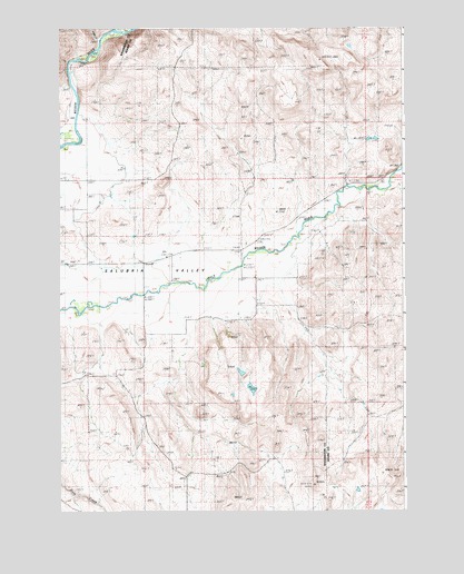 East of Cambridge, ID USGS Topographic Map