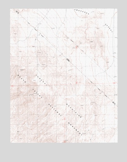 East of Chloride City, CA USGS Topographic Map
