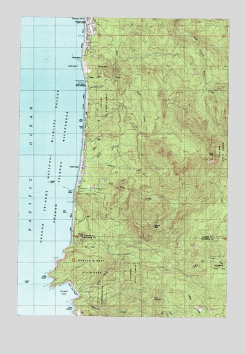 Arch Cape, OR USGS Topographic Map