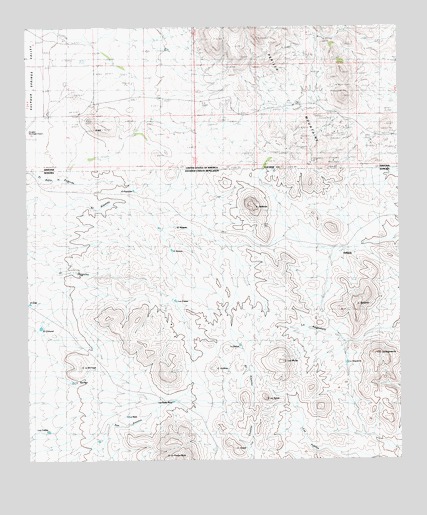 East of Douglas, AZ USGS Topographic Map