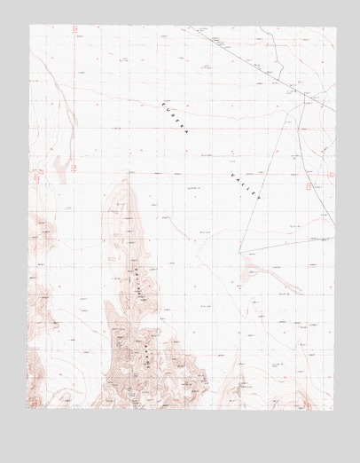 East of Joshua Flats, CA USGS Topographic Map