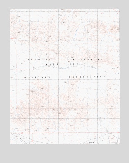 East of Leach Lake, CA USGS Topographic Map