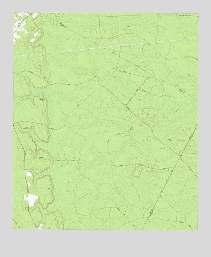 East of Ludowici, GA USGS Topographic Map