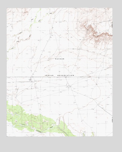 East of Old Leupp, AZ USGS Topographic Map
