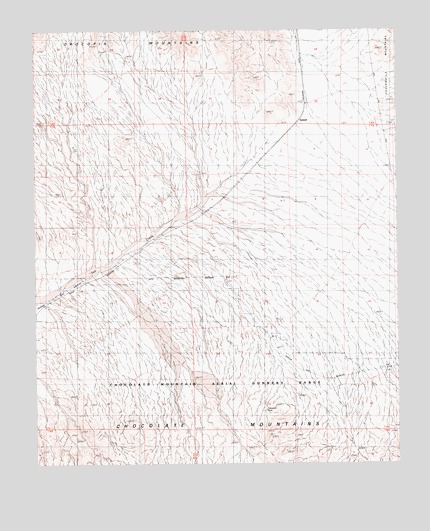 East of Red Canyon, CA USGS Topographic Map