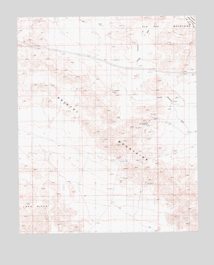 East of Siberia, CA USGS Topographic Map