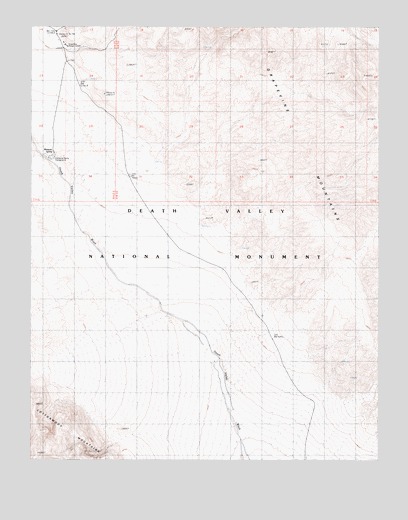 East of Tin Mountain, CA USGS Topographic Map