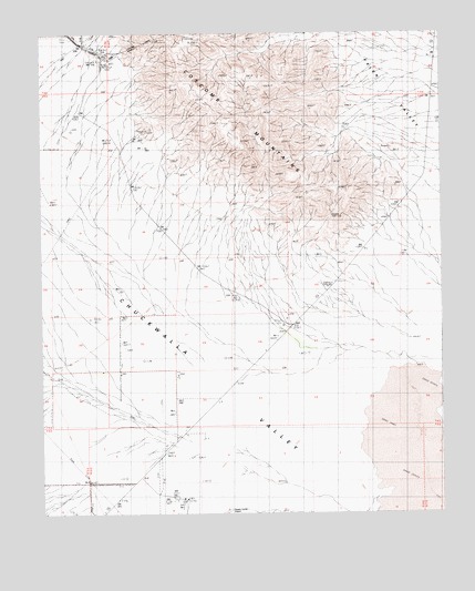 East of Victory Pass, CA USGS Topographic Map