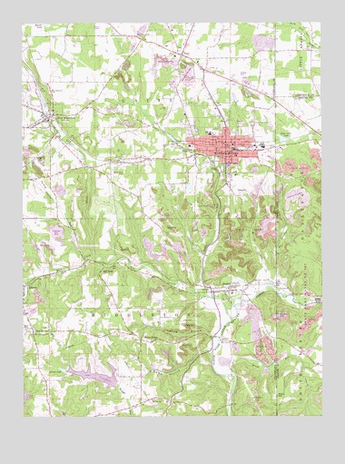 East Palestine, OH USGS Topographic Map