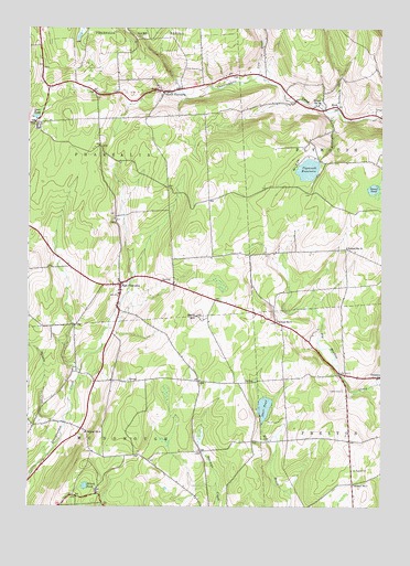 East Pharsalia, NY USGS Topographic Map