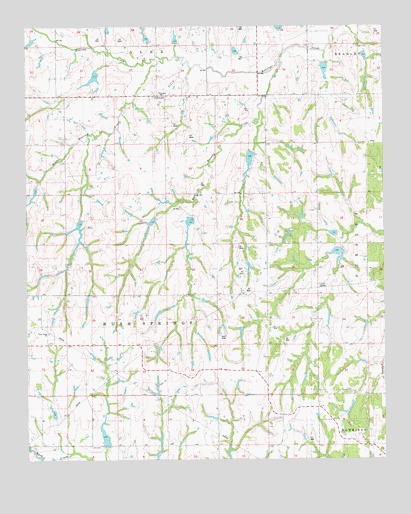 East Roaring Creek, OK USGS Topographic Map