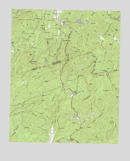 Eastatoe Gap, NC USGS Topographic Map