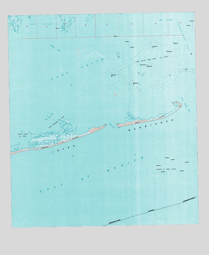 Eastern Isles Dernieres, LA USGS Topographic Map