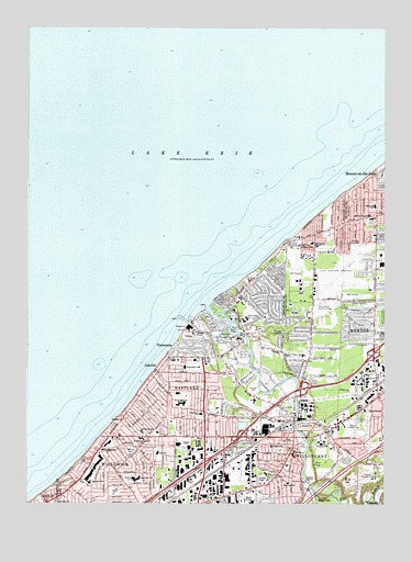 Eastlake, OH USGS Topographic Map