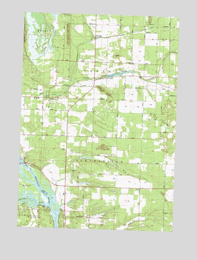 Easton, WI USGS Topographic Map