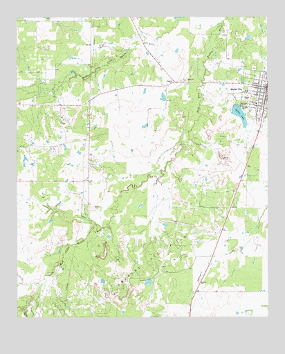 Archer City West, TX USGS Topographic Map