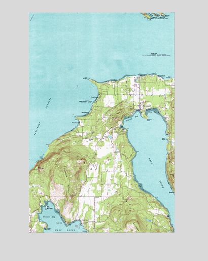 Eastsound, WA USGS Topographic Map
